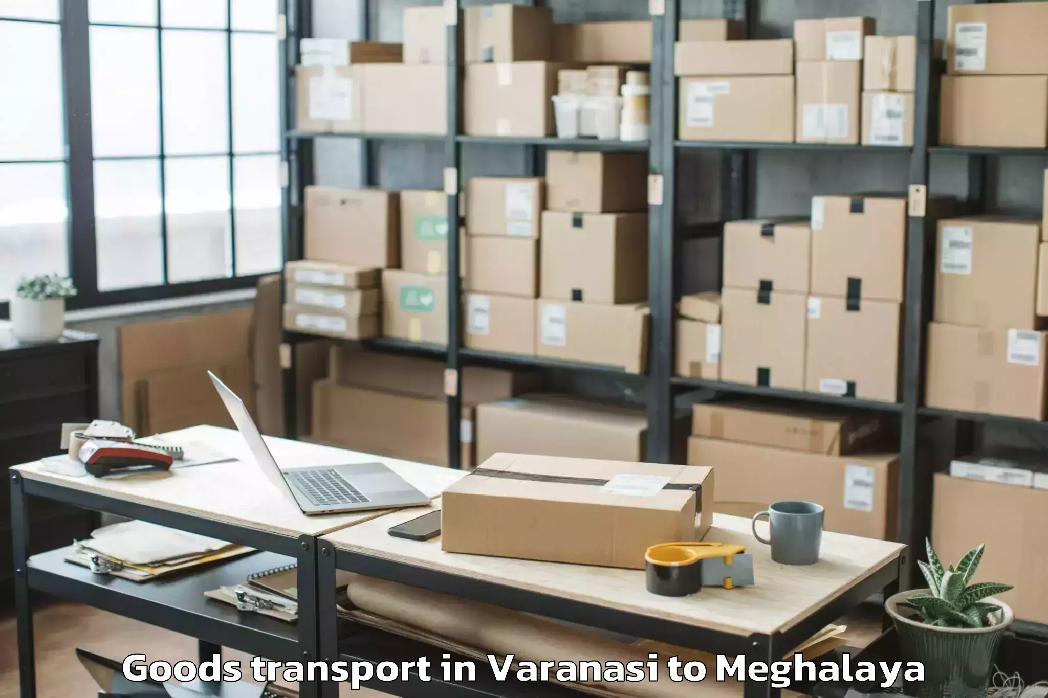 Easy Varanasi to Ampati Goods Transport Booking